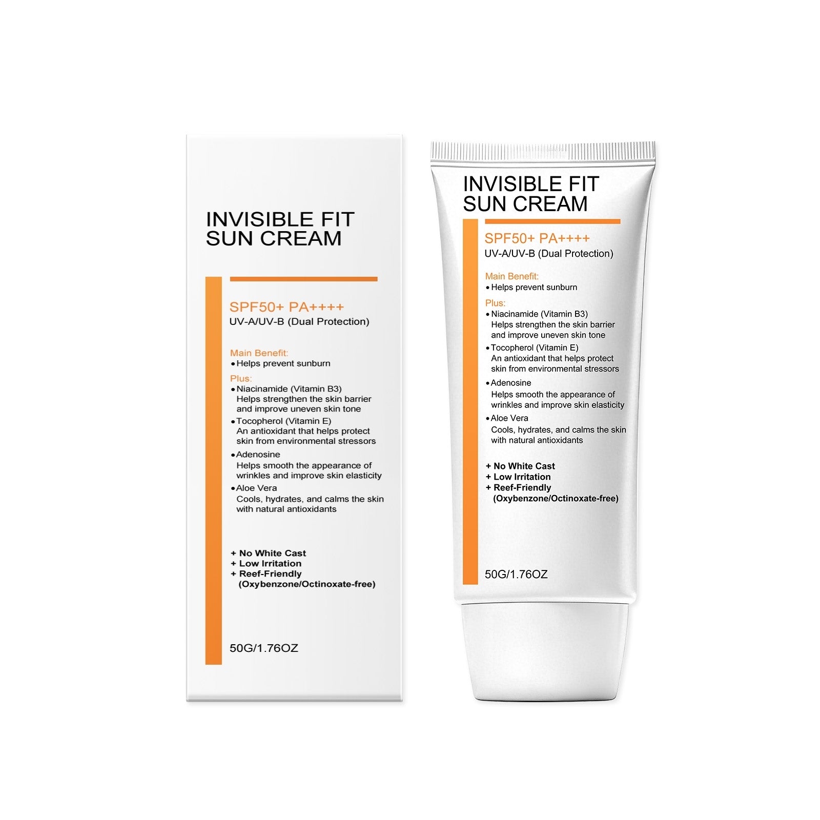Invisible Fit Sunscreen SPF50+ PA++++ 50g