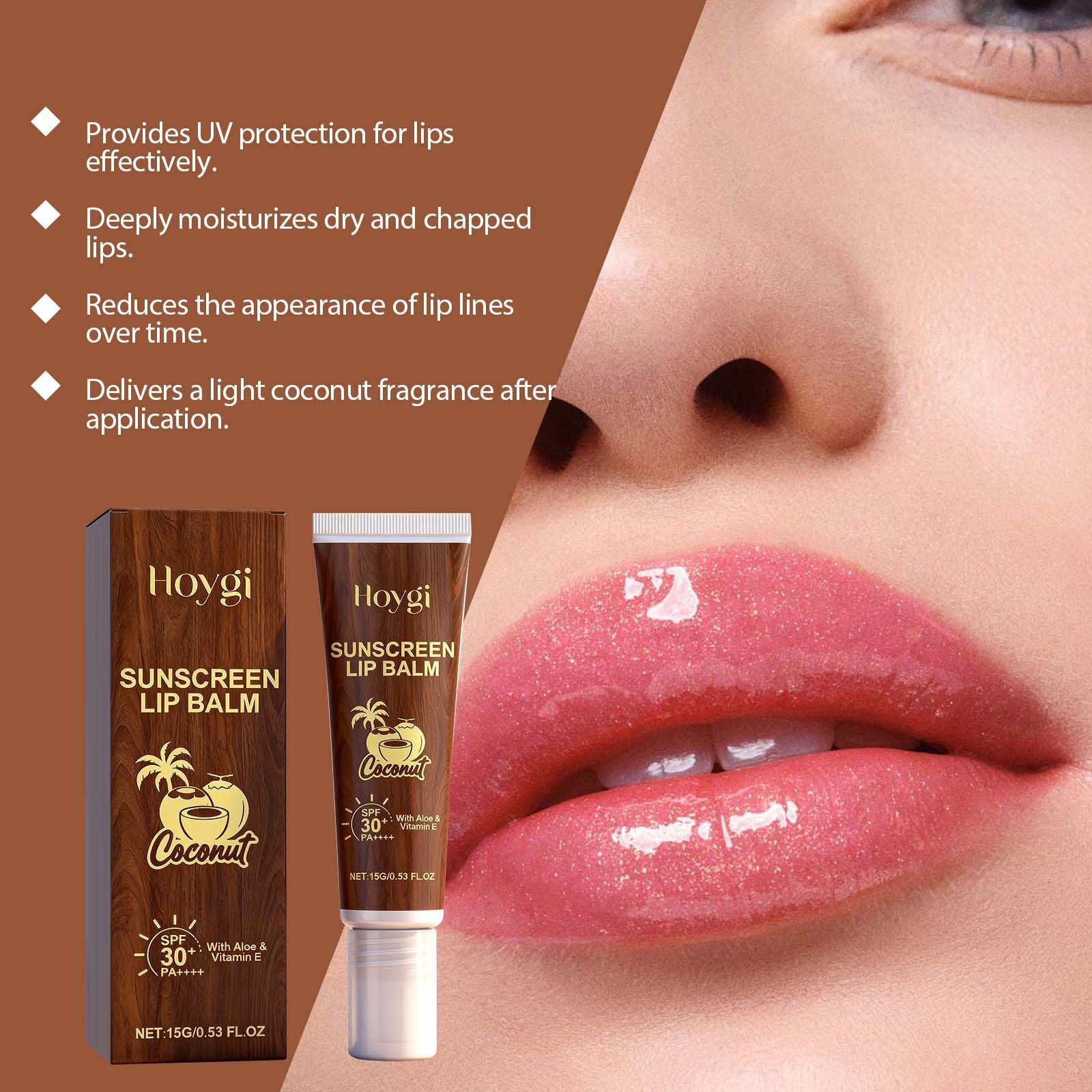 Coconut SPF30+ Sunscreen Lip Balm 15g